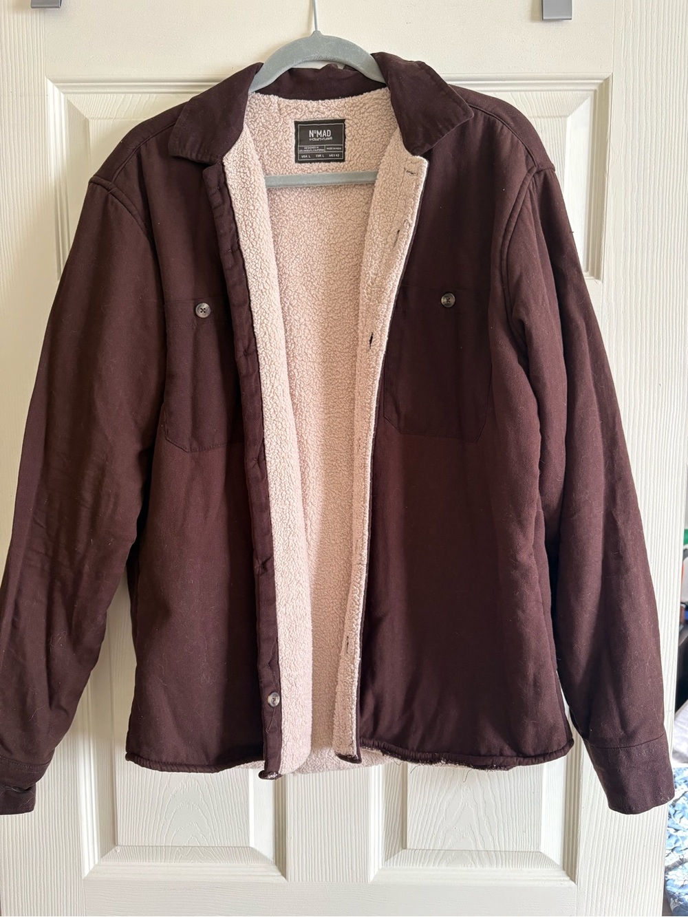Men’s Nomad Sherpa Lined Jacket Brown L